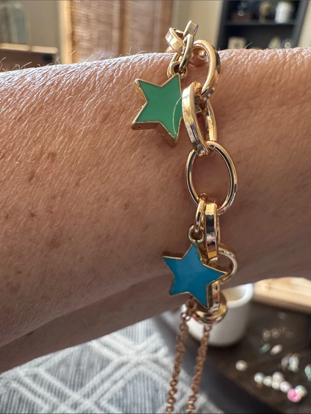 Women star charm adjustable bracelet